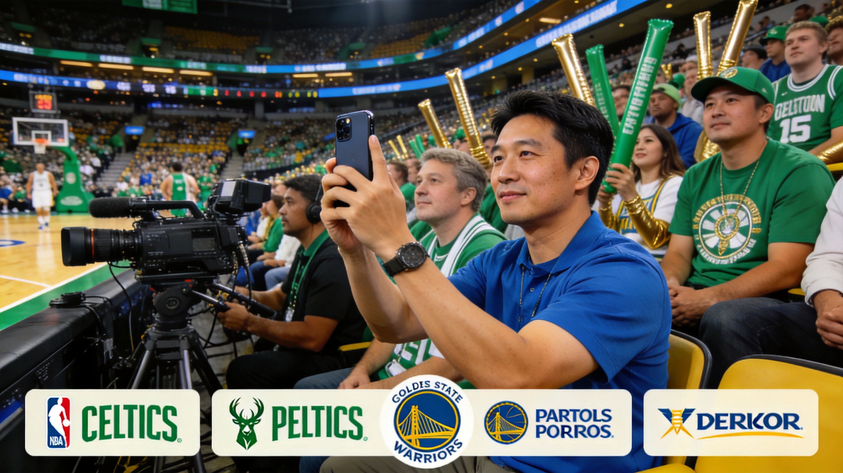 NBA凯尔特人对阵勇士直播画面
